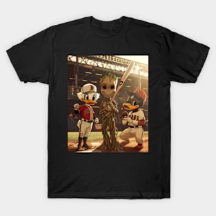 Groot Vs Atlanta Braves Treetop Triumphs T-Shirt